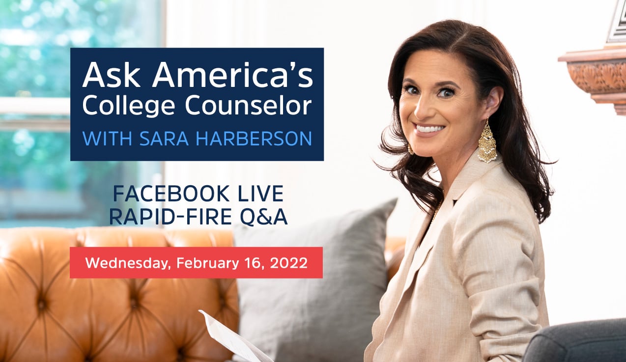 Facebook Live Recap: Ask America's College Counselor (2.16.22)