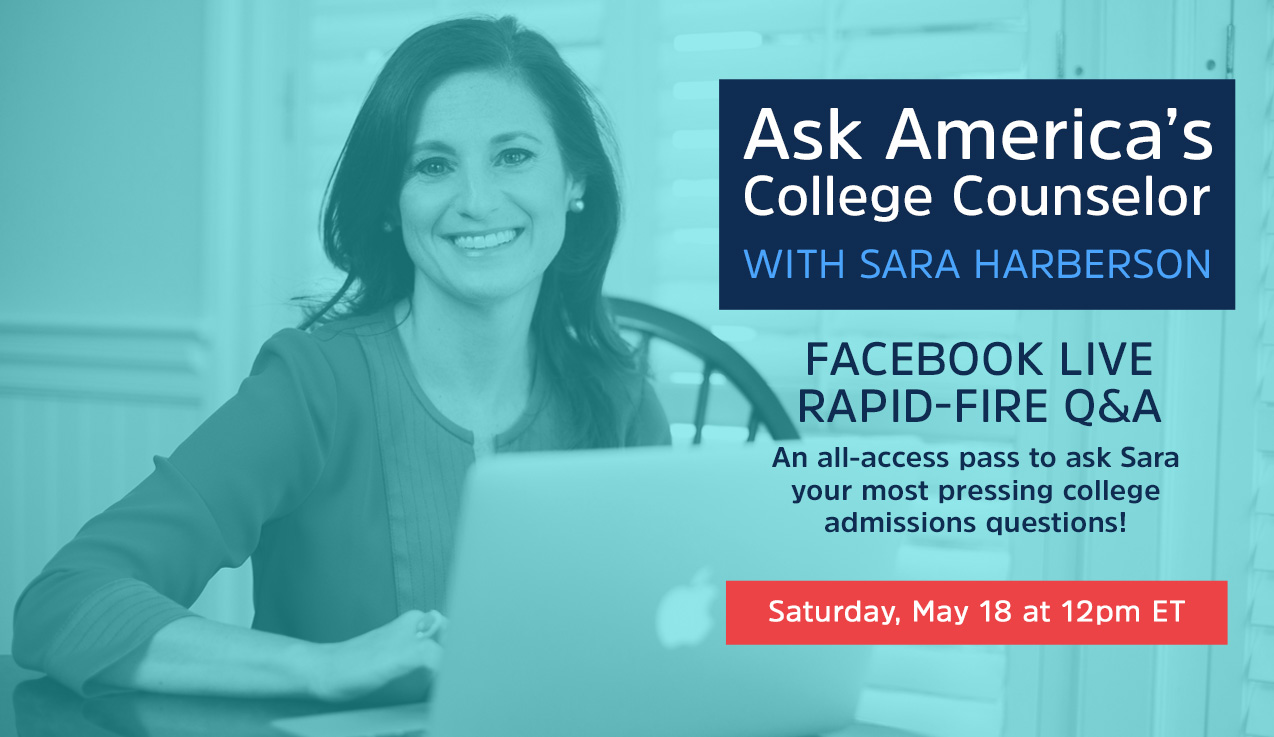 Facebook Live Recap: Ask America's College Counselor (5.18.19)